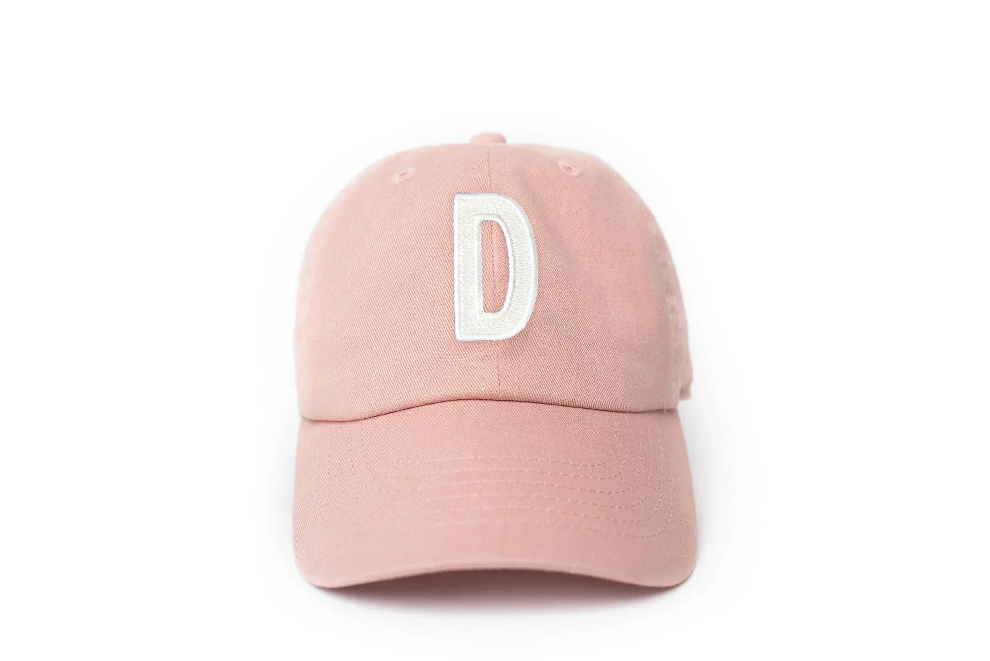 Dusty Rose Letter Baseball Hat - Image 14