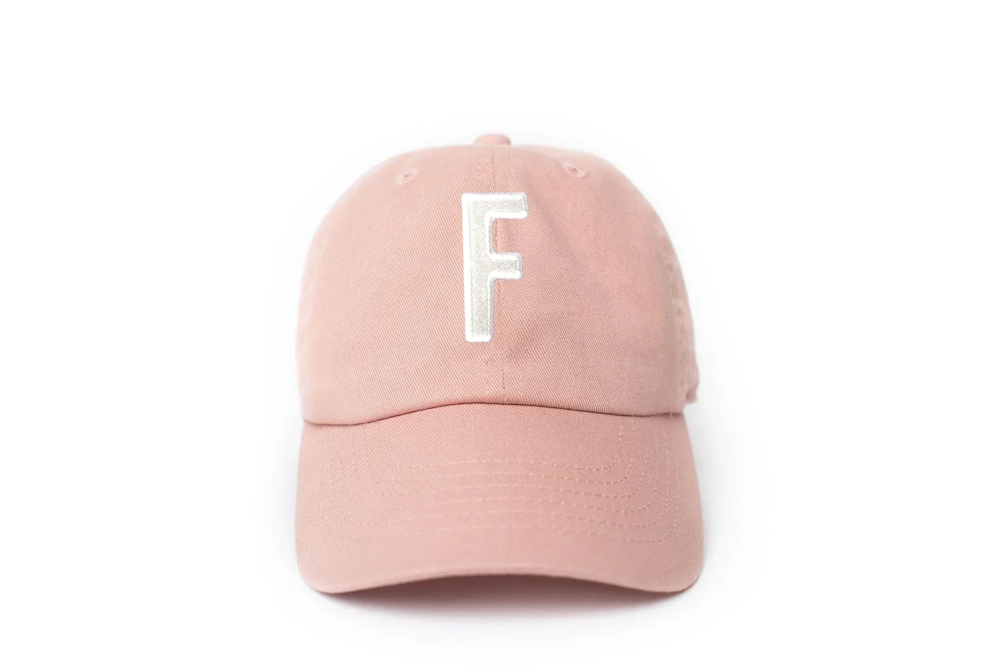 Dusty Rose Letter Baseball Hat - Image 16