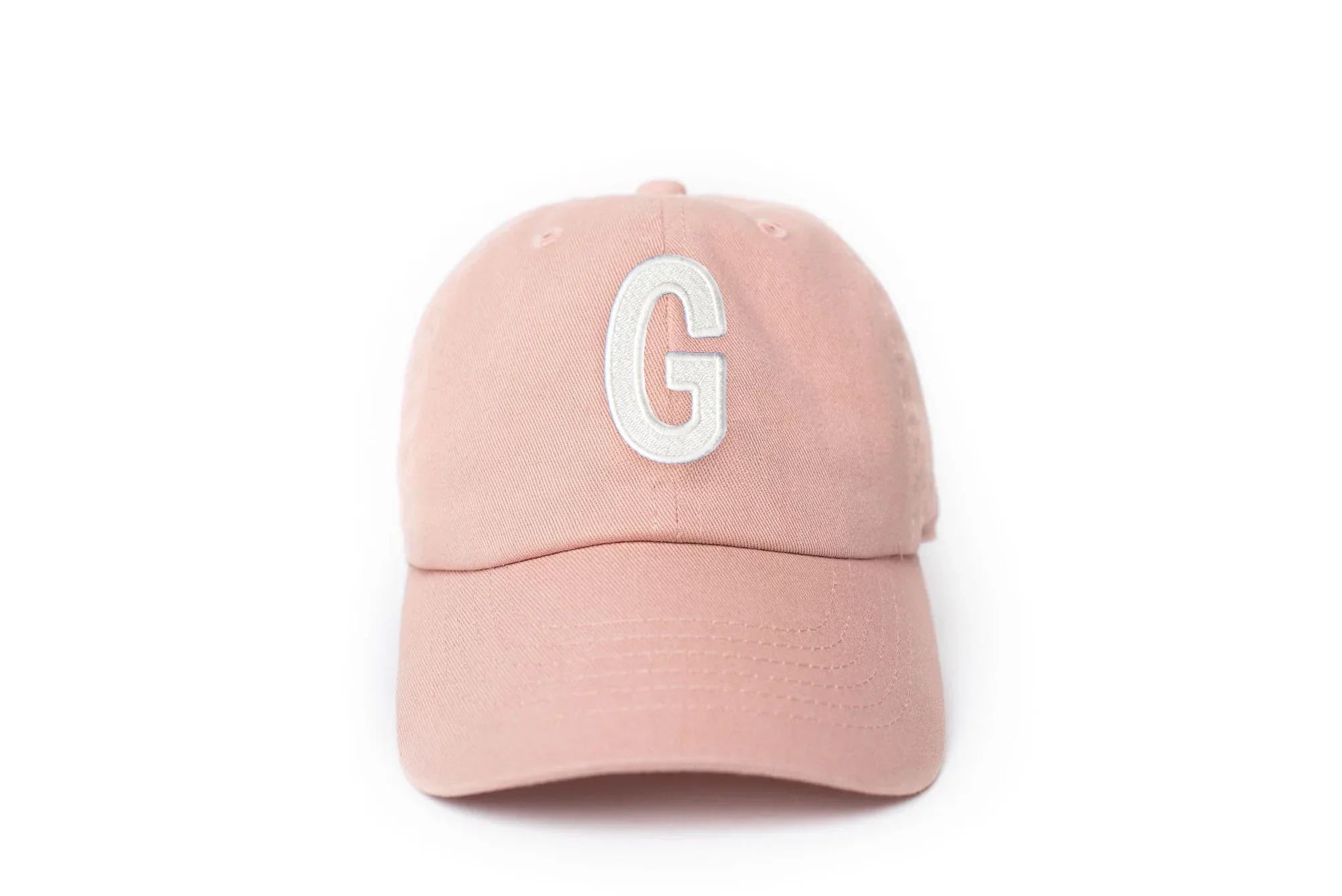 Dusty Rose Letter Baseball Hat - Image 17
