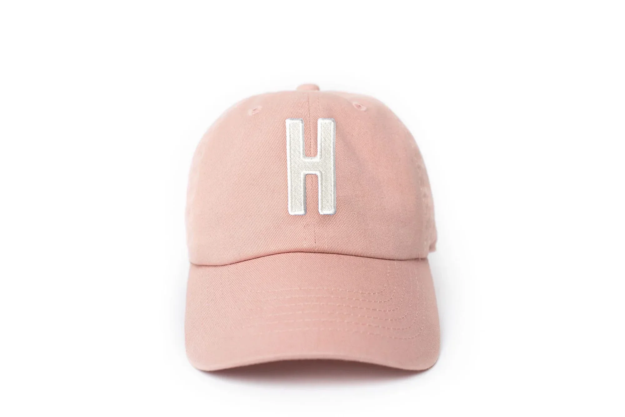 Dusty Rose Letter Baseball Hat - Image 18