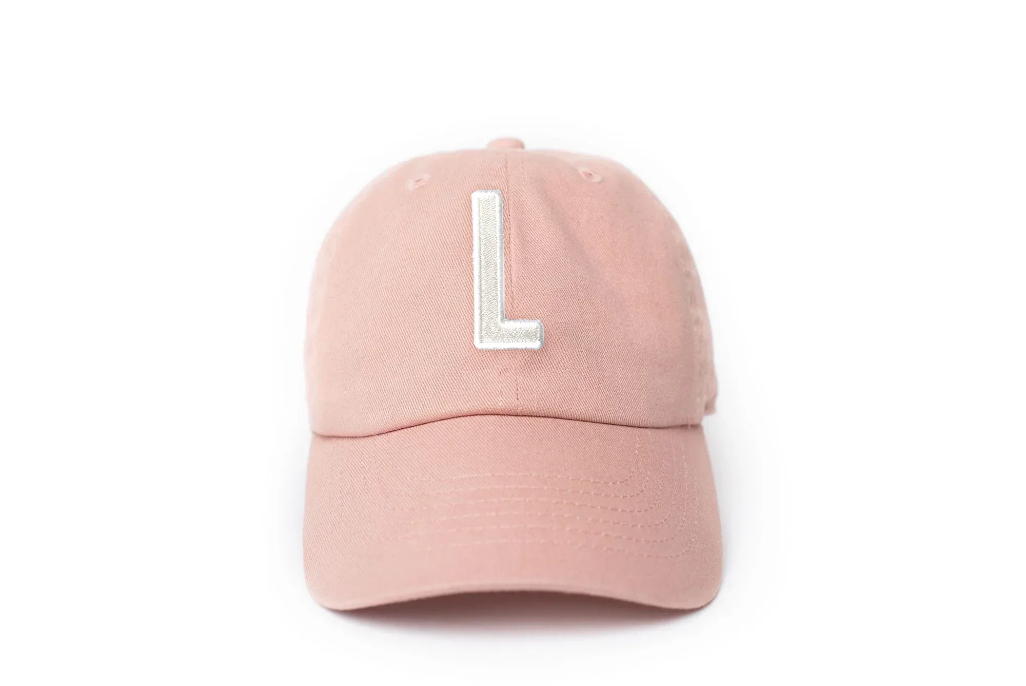 Dusty Rose Letter Baseball Hat - Image 22