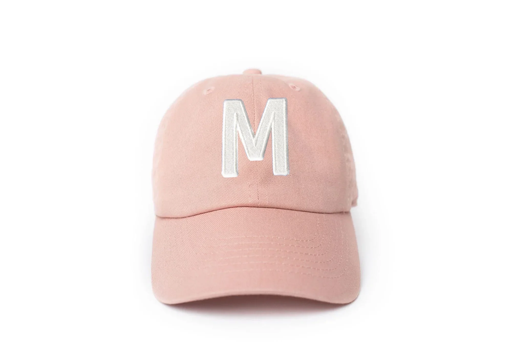 Dusty Rose Letter Baseball Hat - Image 23