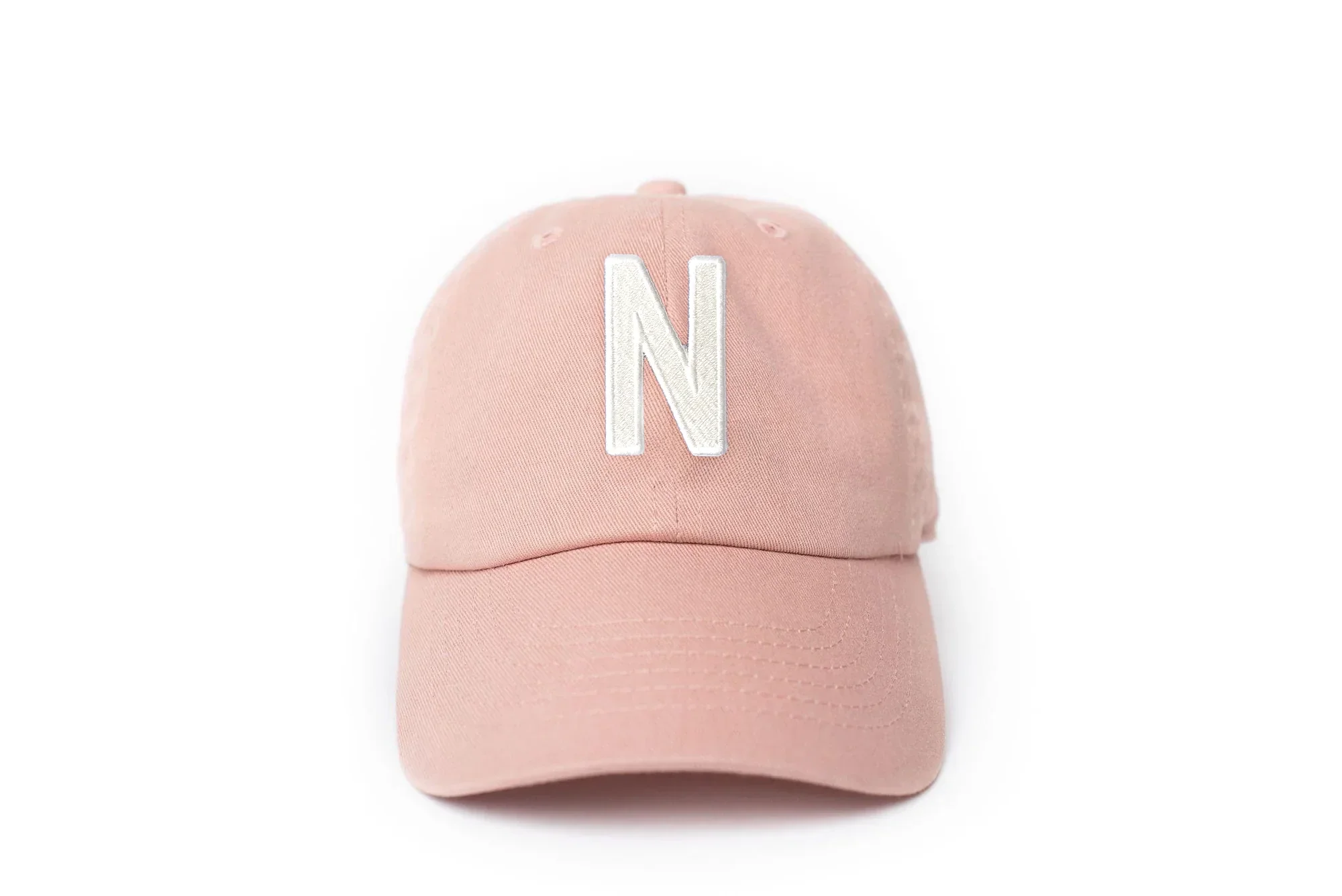 Dusty Rose Letter Baseball Hat - Image 24