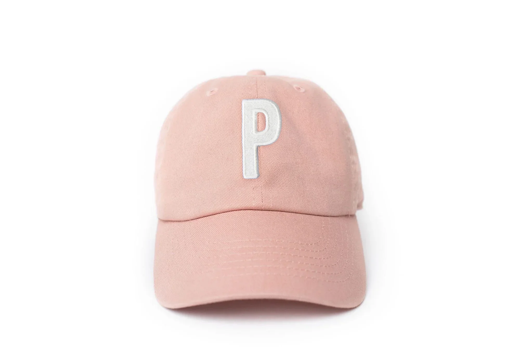 Dusty Rose Letter Baseball Hat - Image 26