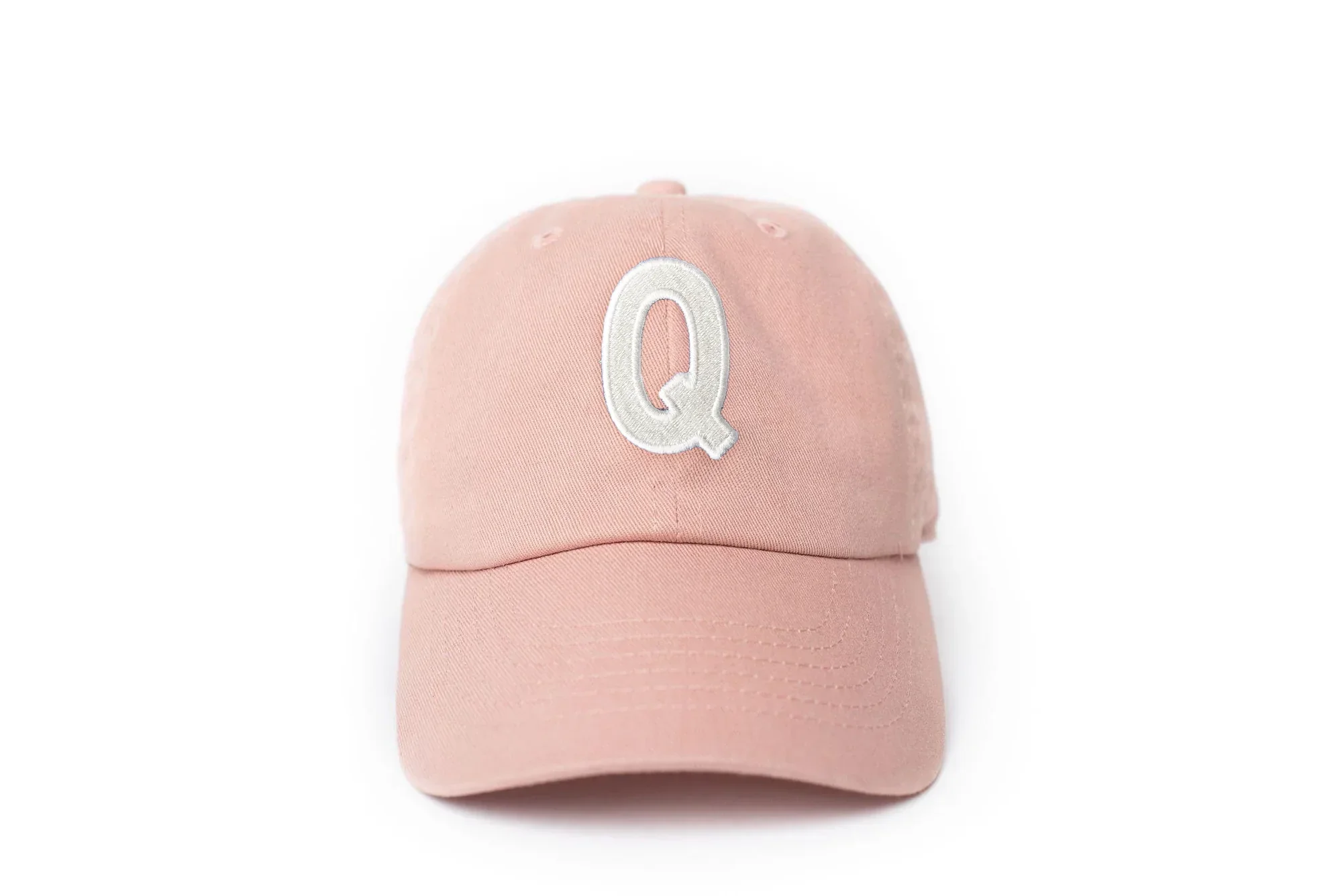 Dusty Rose Letter Baseball Hat - Image 27