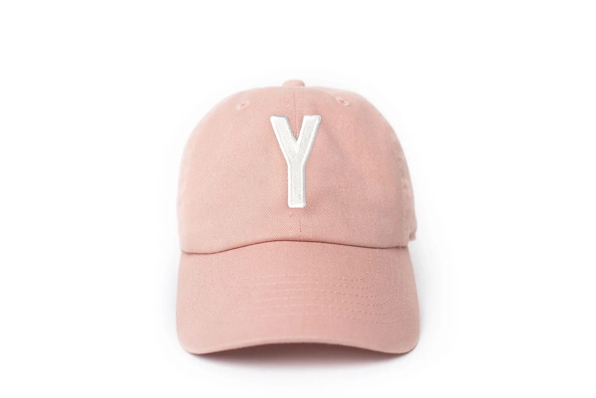 Dusty Rose Letter Baseball Hat - Image 35