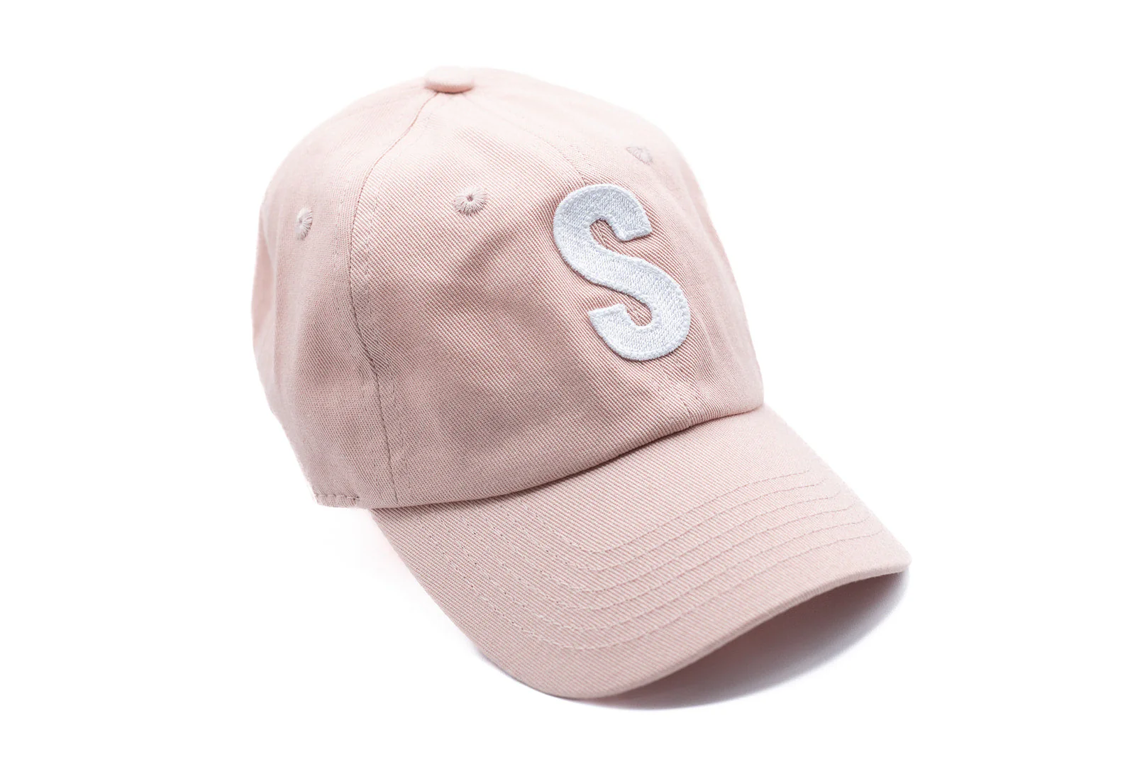 Dusty Rose Letter Baseball Hat - Image 7