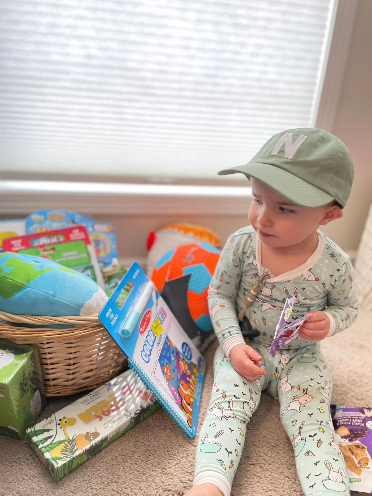 Dusty Sage Letter Baseball Hat - Image 12