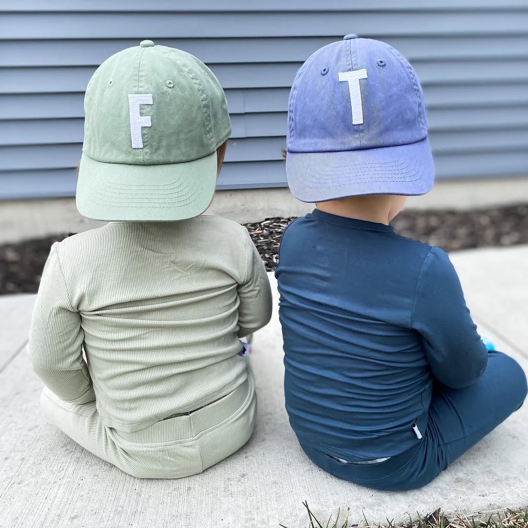 Dusty Sage Letter Baseball Hat - Image 3
