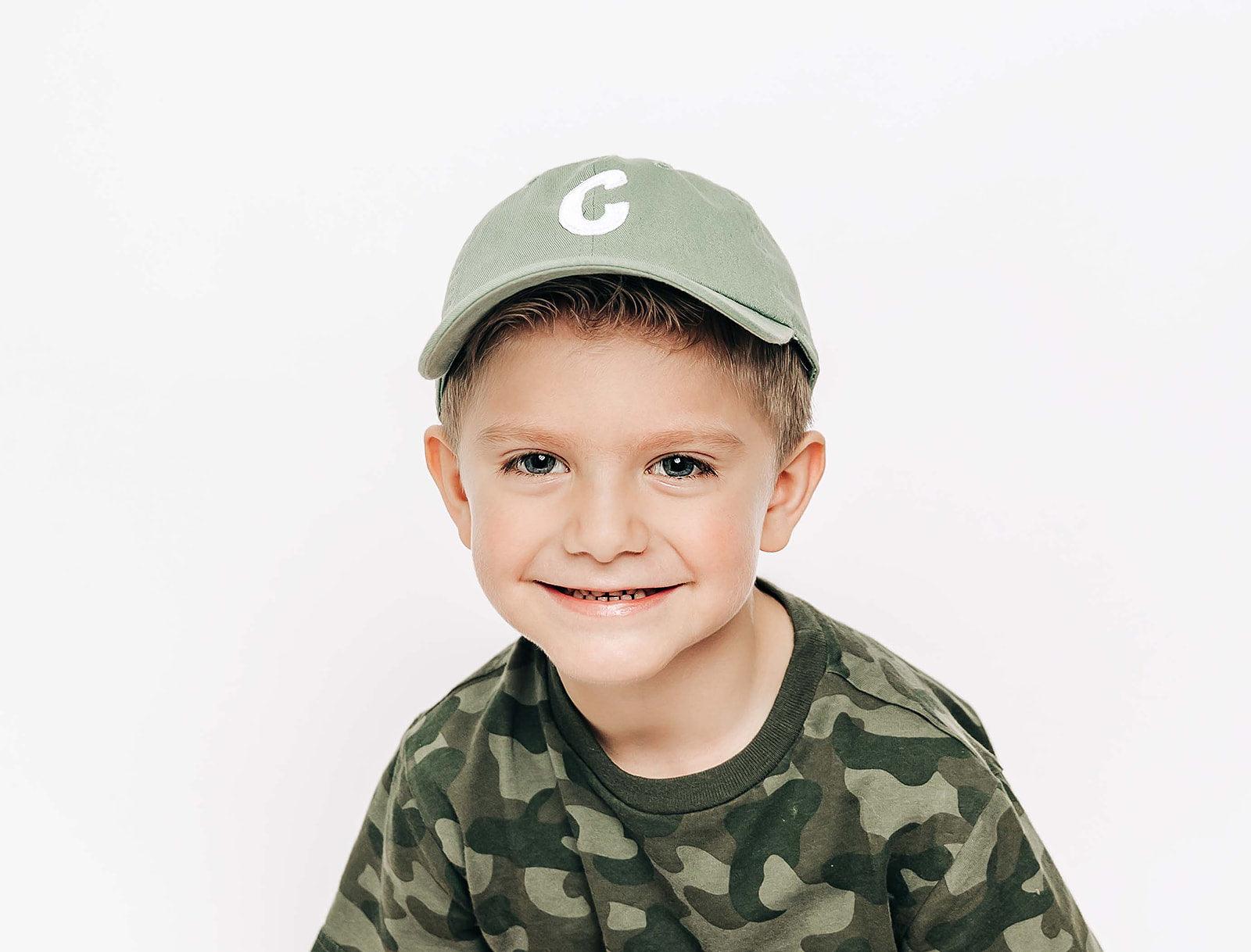 Dusty Sage Letter Baseball Hat - Image 5