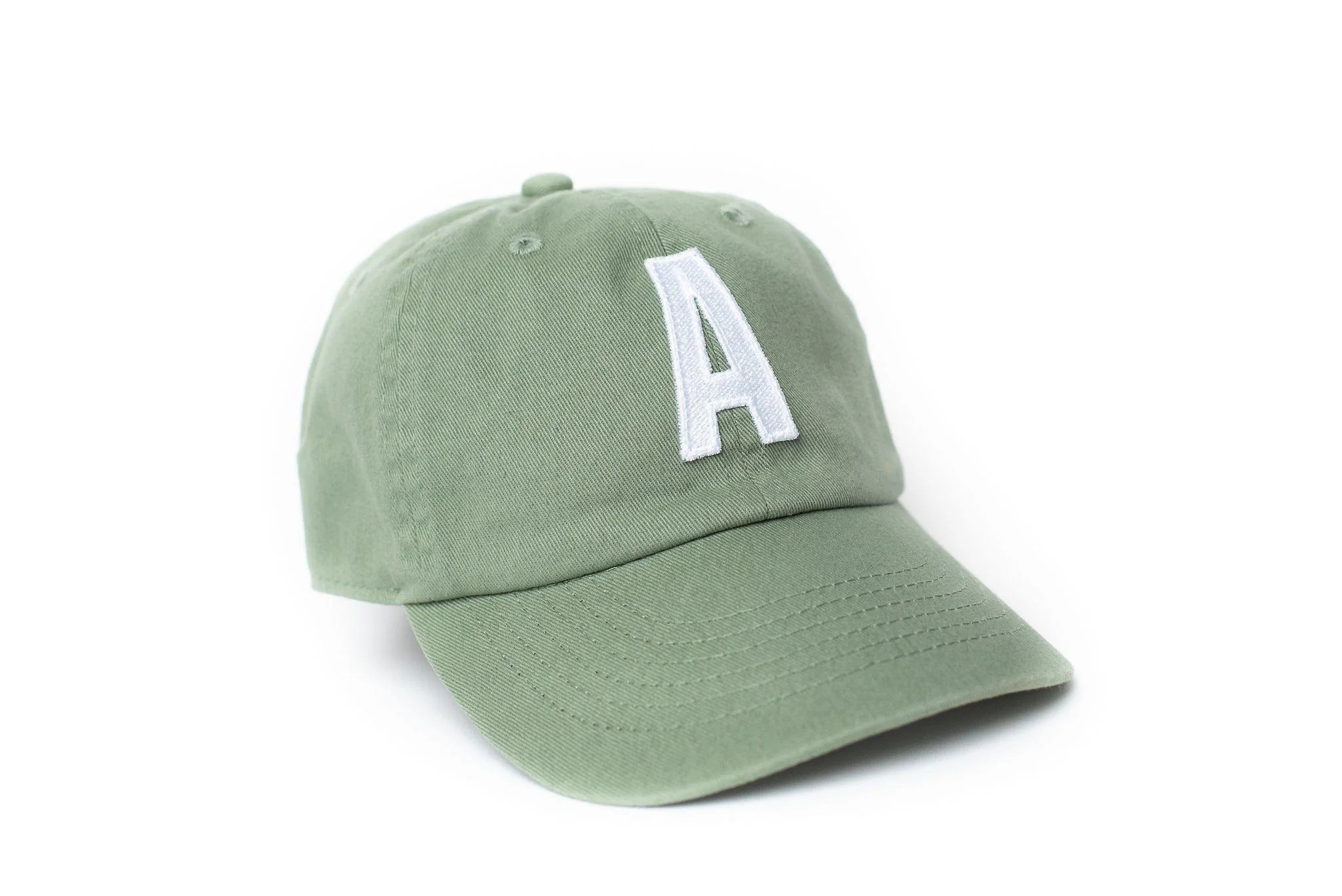 Dusty Sage Letter Baseball Hat - Image 8