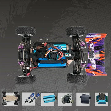 Eachine EAT14 RTR Several Battery 1/14 2.4G 4WD 75km/h Brushless RC Car Vehicles Upgraded 144001 Metal Chassis Proportional Model Toys - Image 6