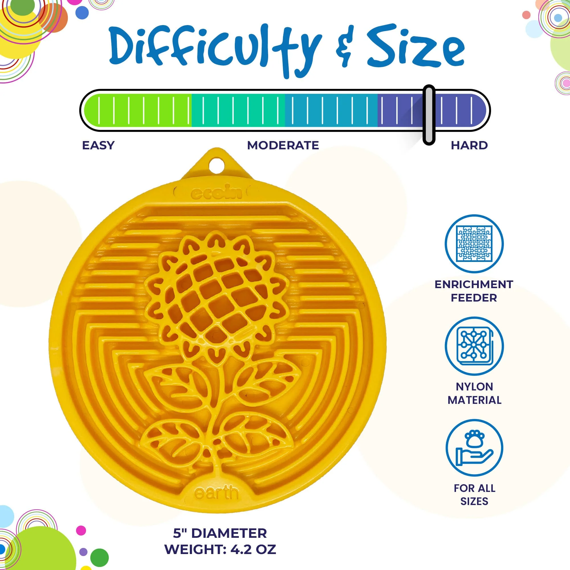 Earth eCoin Nylon Lick Mat for Dogs | USA Made Enrichment Toy | SodaPup - Image 4