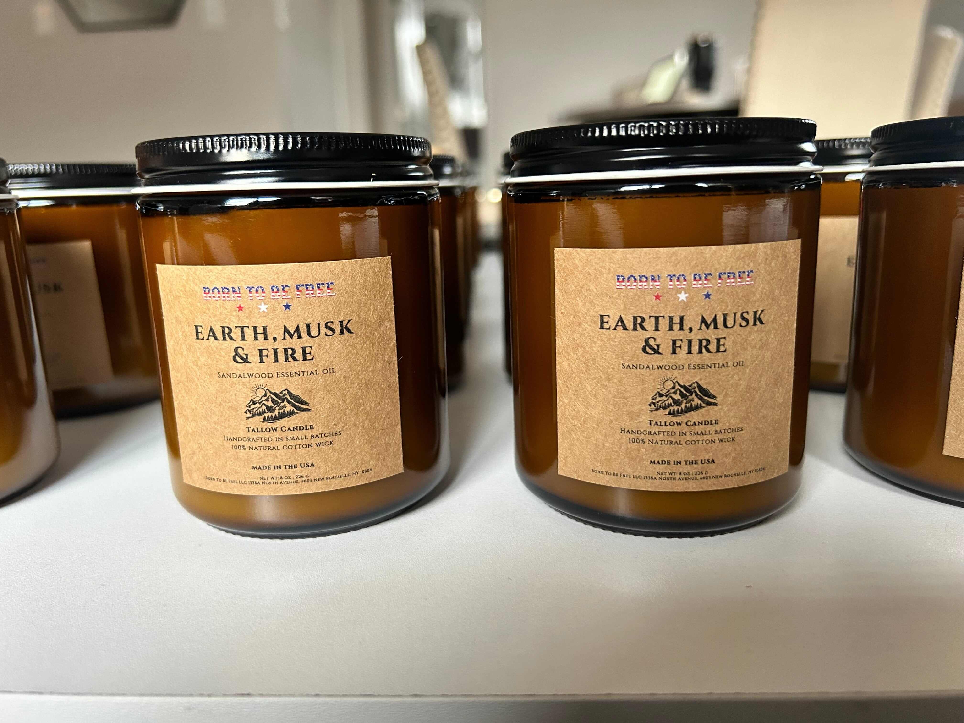 Earth Musk & Fire Tallow Candle - Image 5