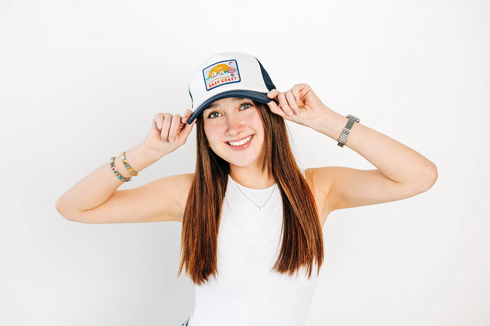 East Coast Postcard Trucker Hat - Image 10
