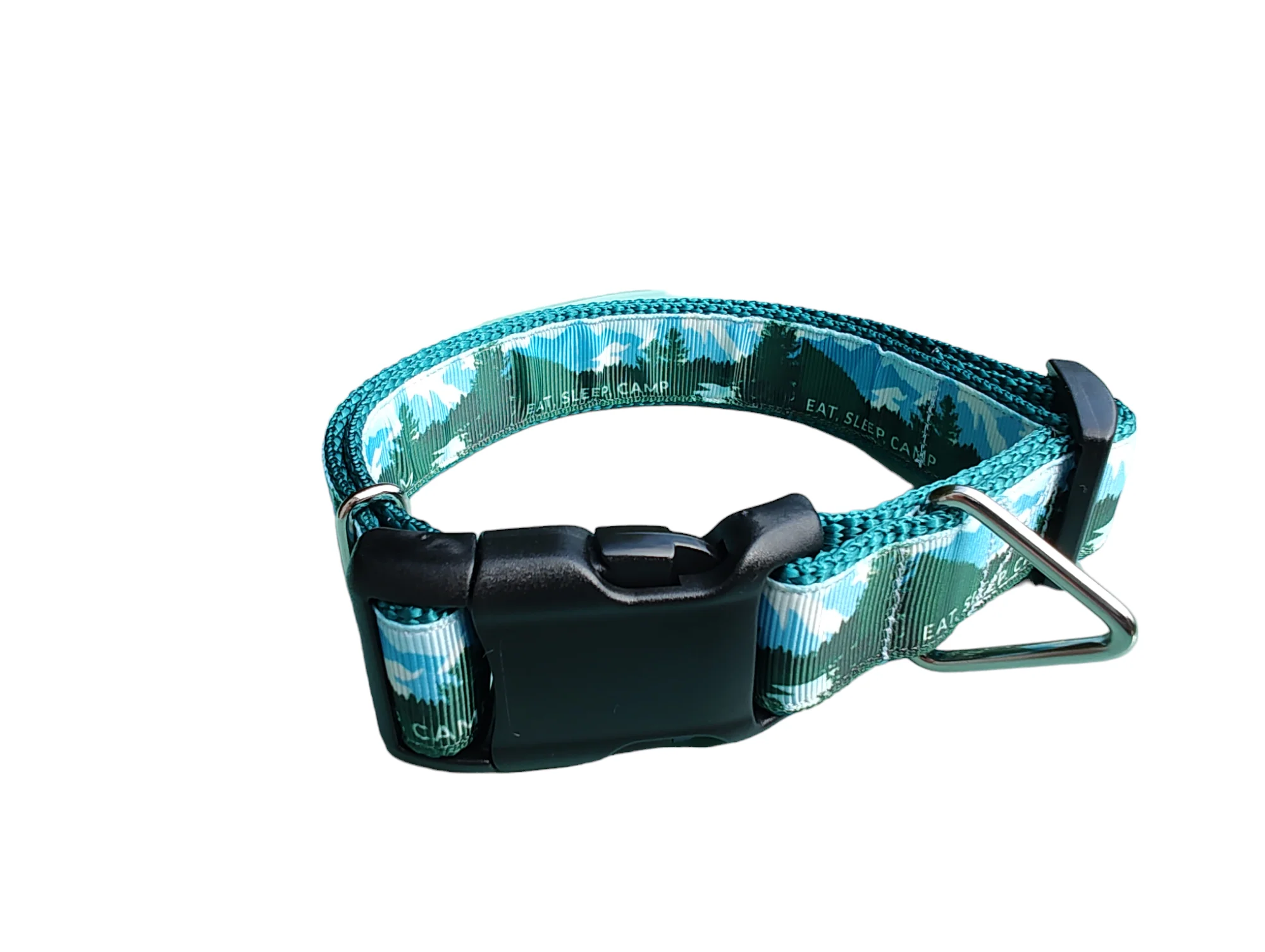 Eat, Sleep, Camp Super Heavy Nylon Dog Collar, Leash - Image 2