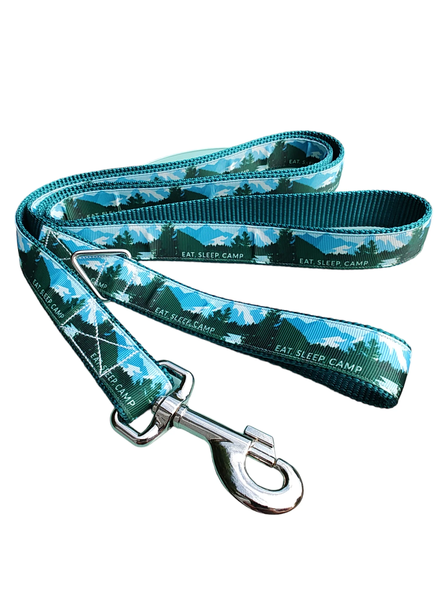 Eat, Sleep, Camp Super Heavy Nylon Dog Collar, Leash - Image 3