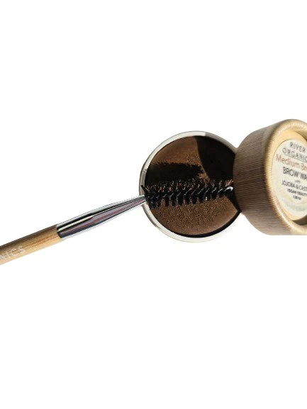 Eco-Friendly Double-Sided Bare Wood Brow & Mascara Brush - Image 2