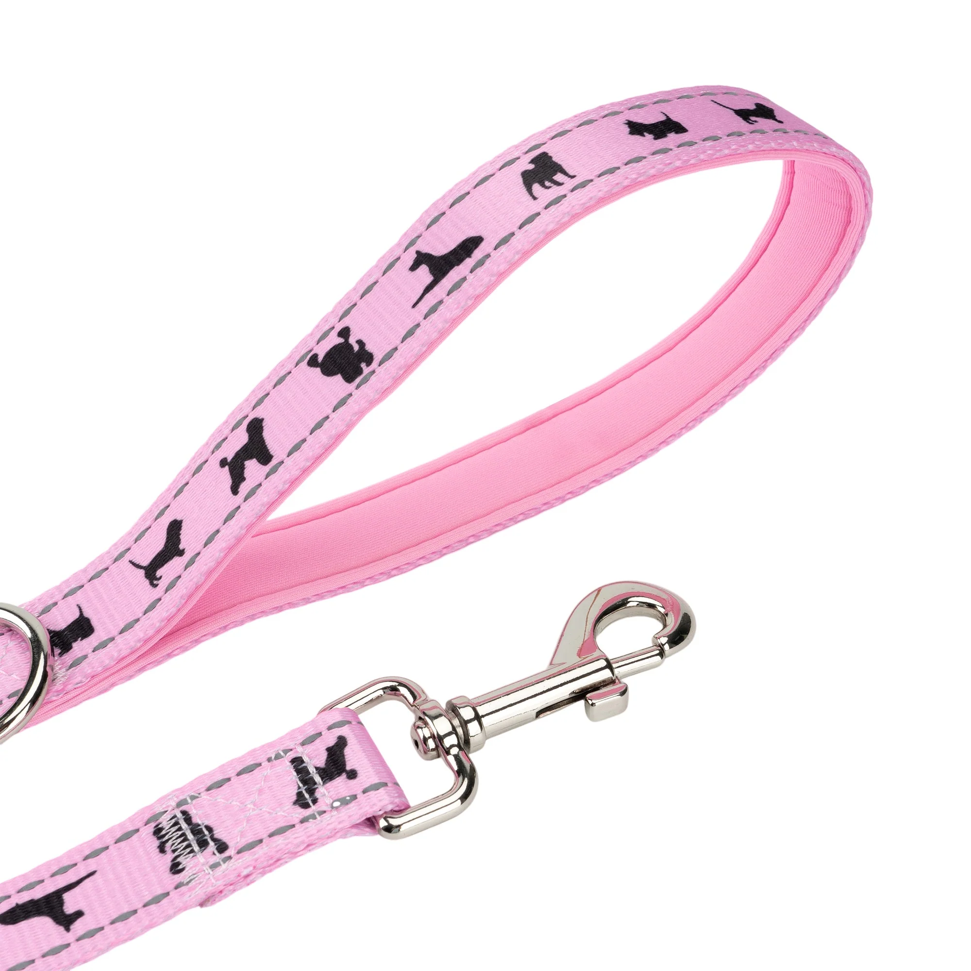 EcoBark Baby Pink Dog Leash - Comfort Grip Padded Leash- 4 ft, 5ft, and 6ft Leash - Image 2