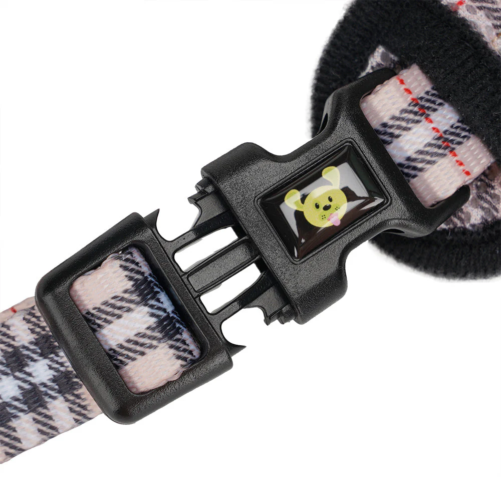 EcoBark Beige Plaid Dog Harness- Over-the-Head Dog Vest Halter for Small to Medium Dogs, and Puppies - Image 7