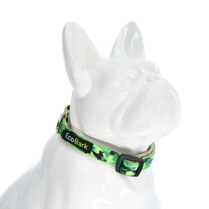 EcoBark Camo Bow Tie Dog Collar - Camouflage Print - Image 2