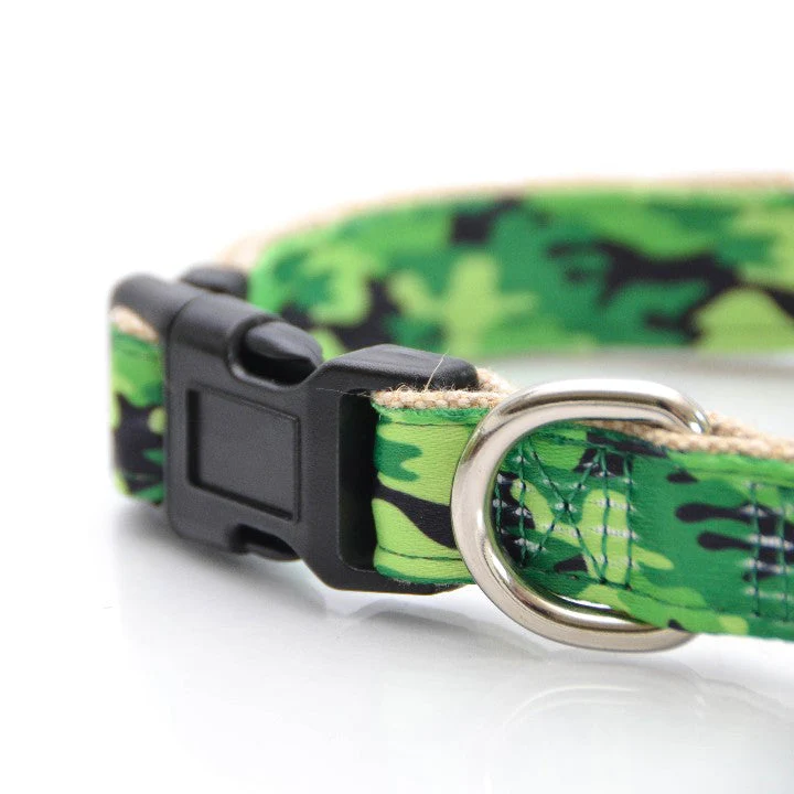 EcoBark Camo Bow Tie Dog Collar - Camouflage Print - Image 4