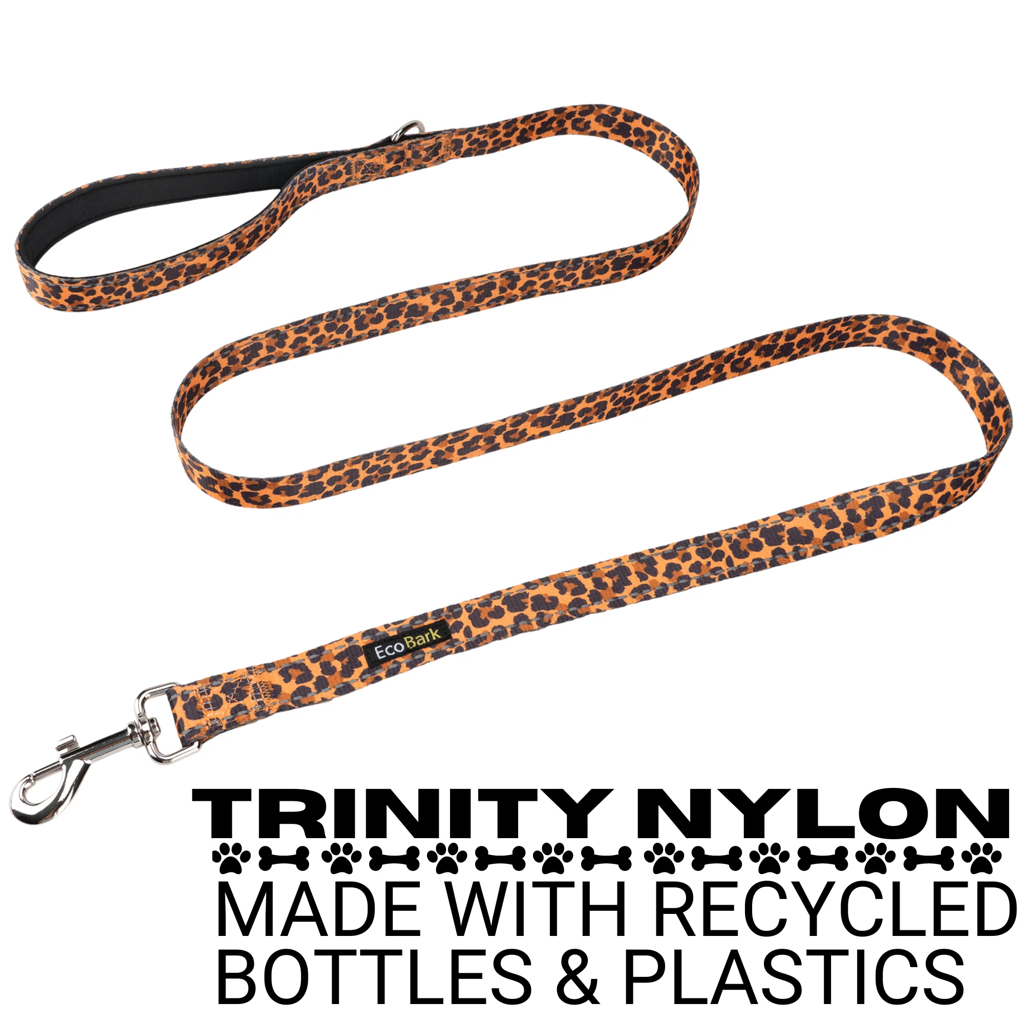 EcoBark Cheetah Dog Leash- Padded Comfort Grip Leash - 4ft, 5ft, and 6ft Leash for Small and Medium Dogs - Image 3