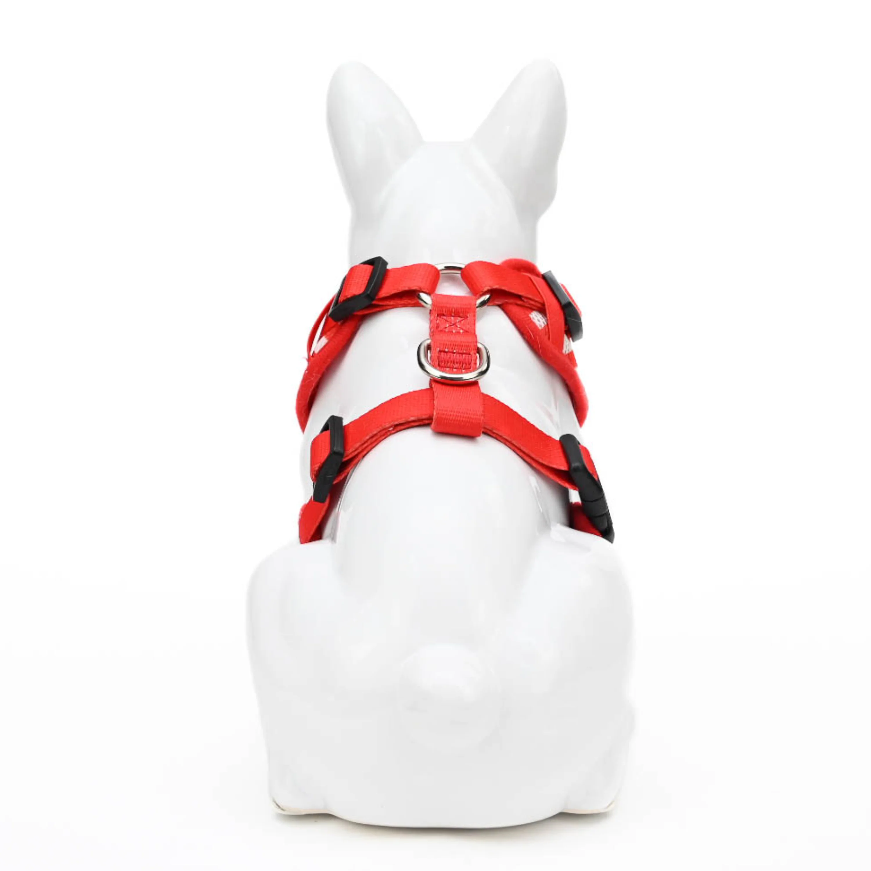 EcoBark Custom-Fit Harness & Leash Combo - Red Stripe - Image 4