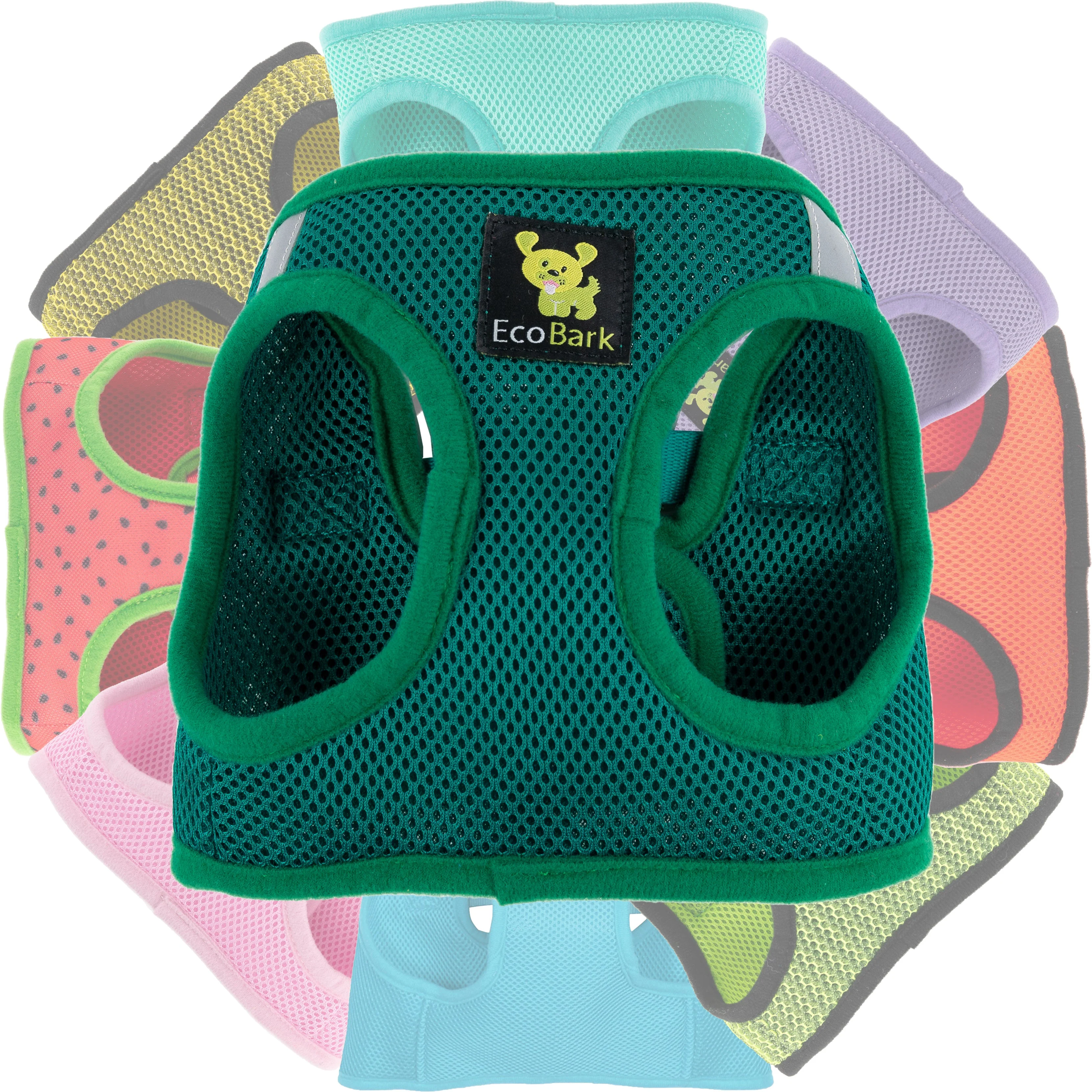EcoBark Forest Green Step In Dog Harness - Reflective Soft Mesh Harness for Teacup, Small Dogs and Puppies - Image 9