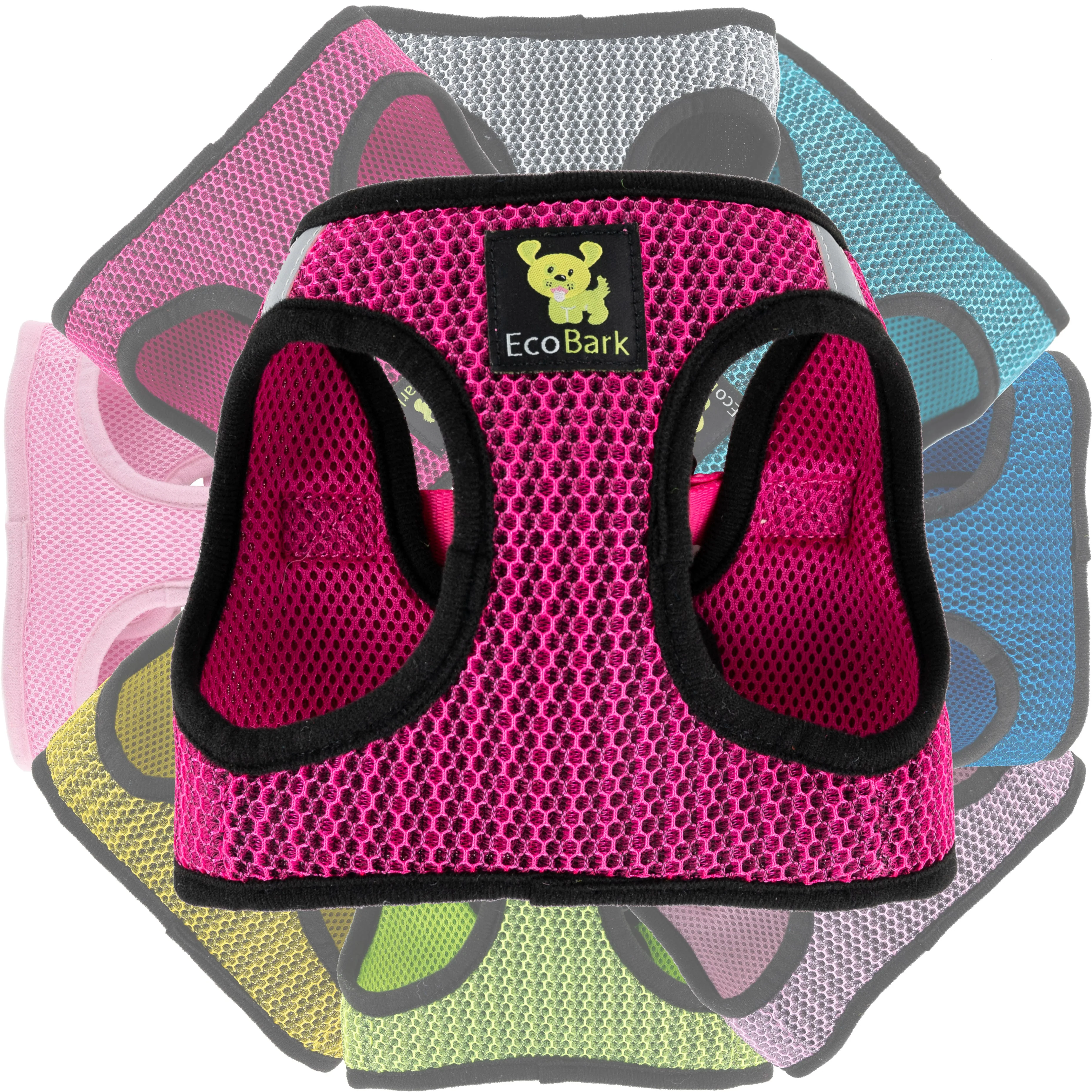 EcoBark Fuchsia Step In Dog Harness - Reflective Soft Mesh Harness for Teacup, Small Dogs and Puppies - Image 8