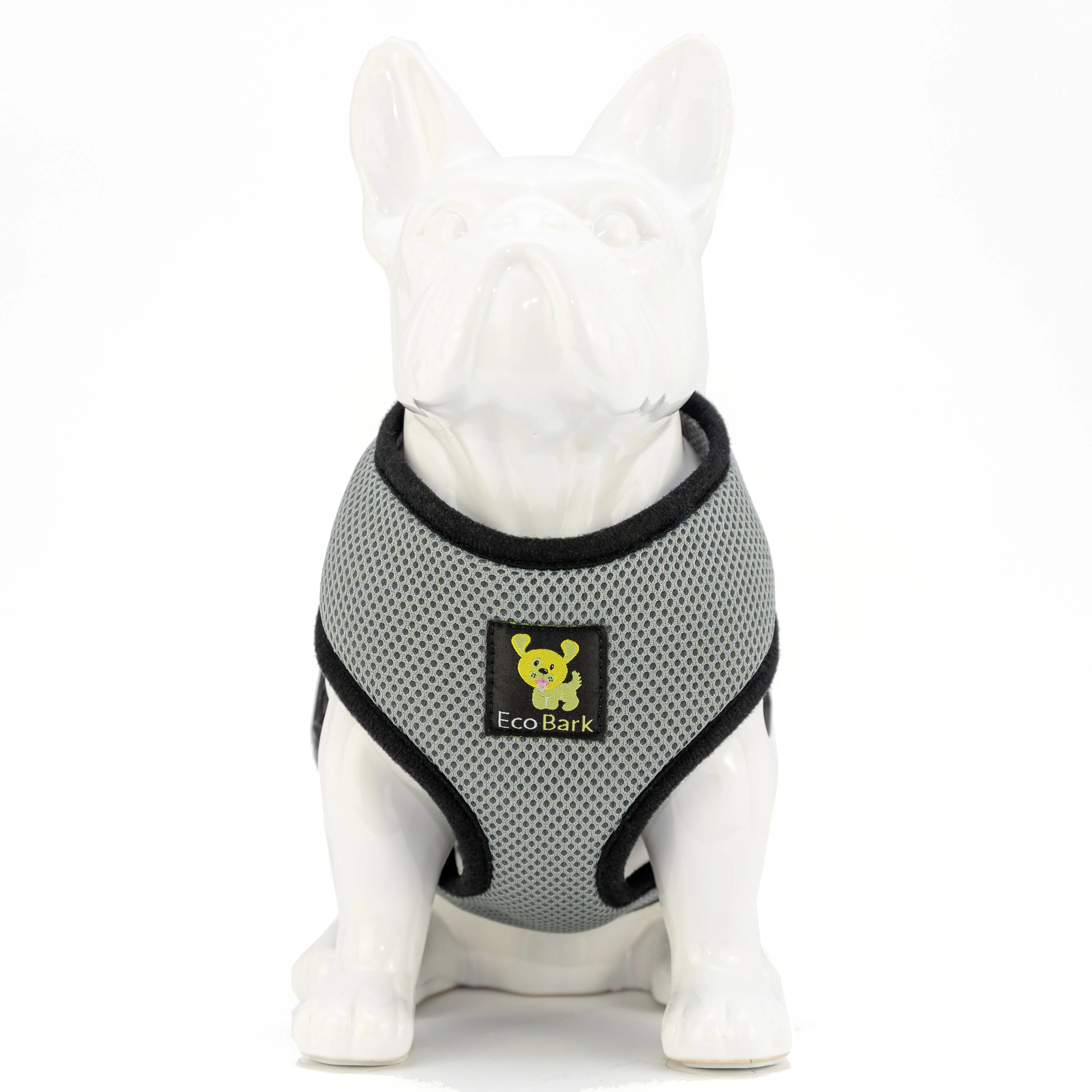 EcoBark Gray Dog Harness - Over-the-Head Dog Soft Mesh Vest Halter for Small to Medium Dogs and Puppies - Image 2