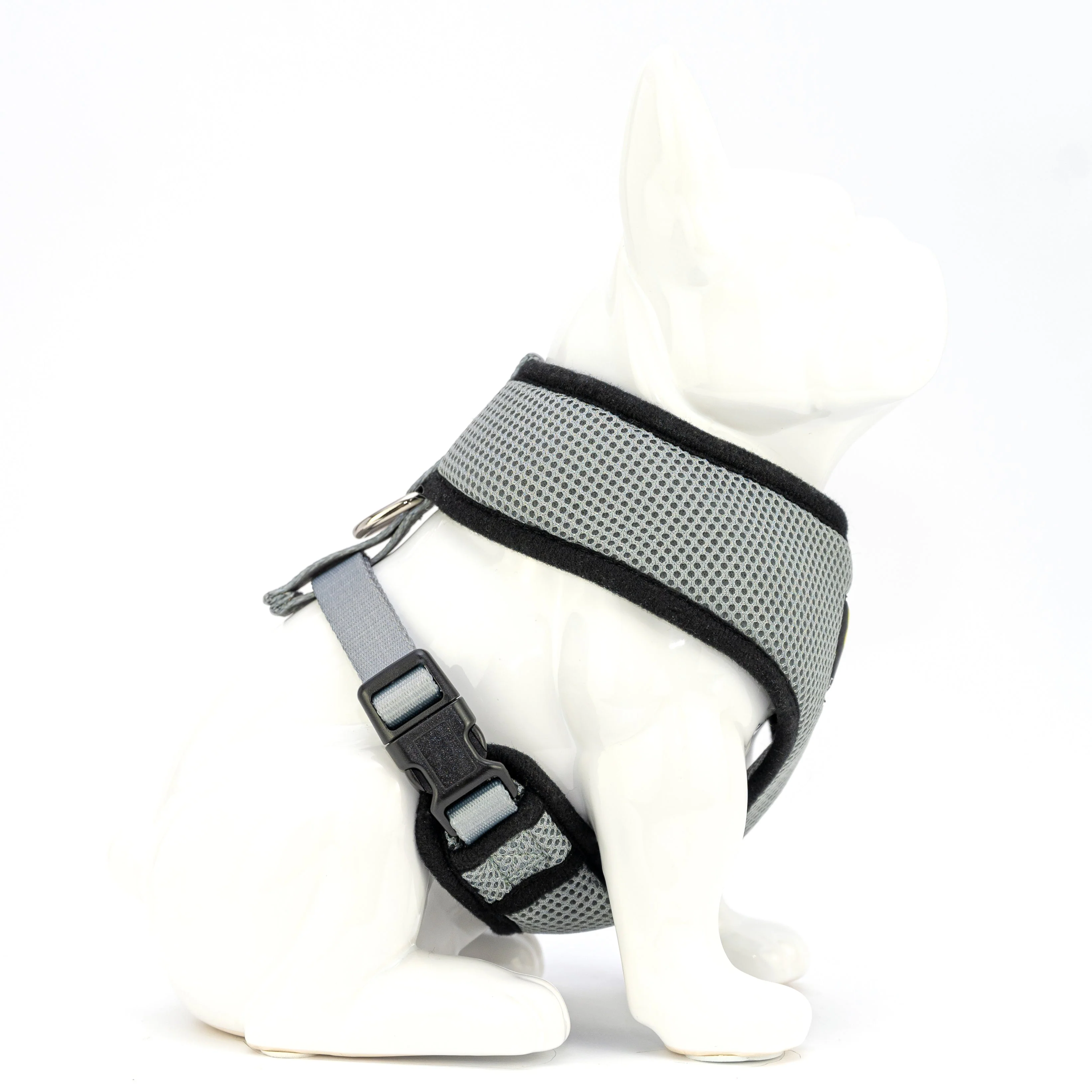 EcoBark Gray Dog Harness - Over-the-Head Dog Soft Mesh Vest Halter for Small to Medium Dogs and Puppies - Image 4