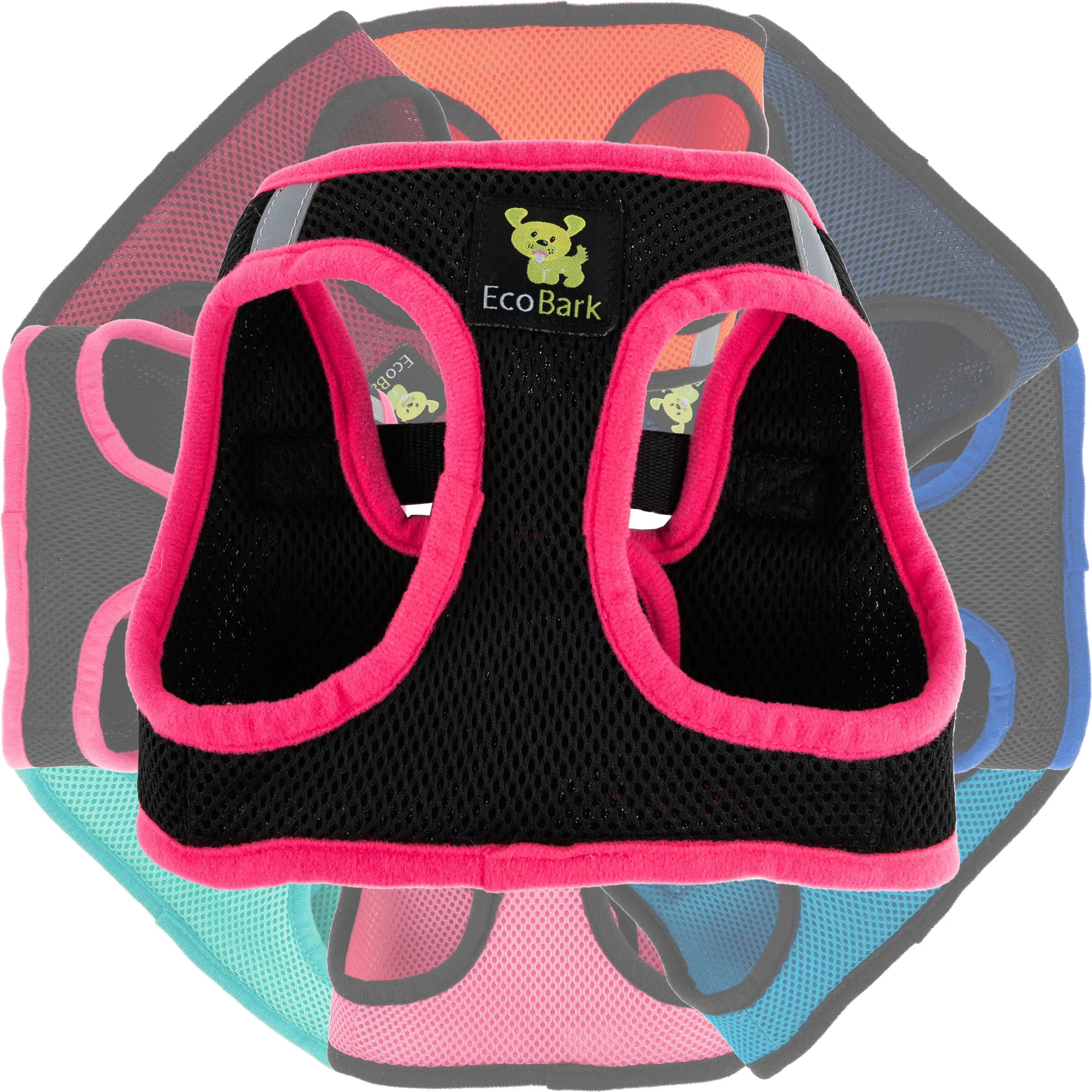 EcoBark Hot Pink Step In Dog Harness - Reflective Soft Mesh Harness for Teacup, Small Dogs and Puppies - Image 7