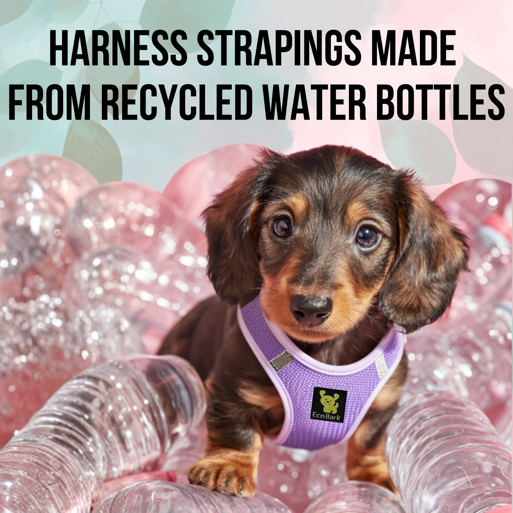 EcoBark Lavender Step In Dog Harness - Reflective Soft Mesh Harness for Teacup, Small Dogs and Puppies - Image 3