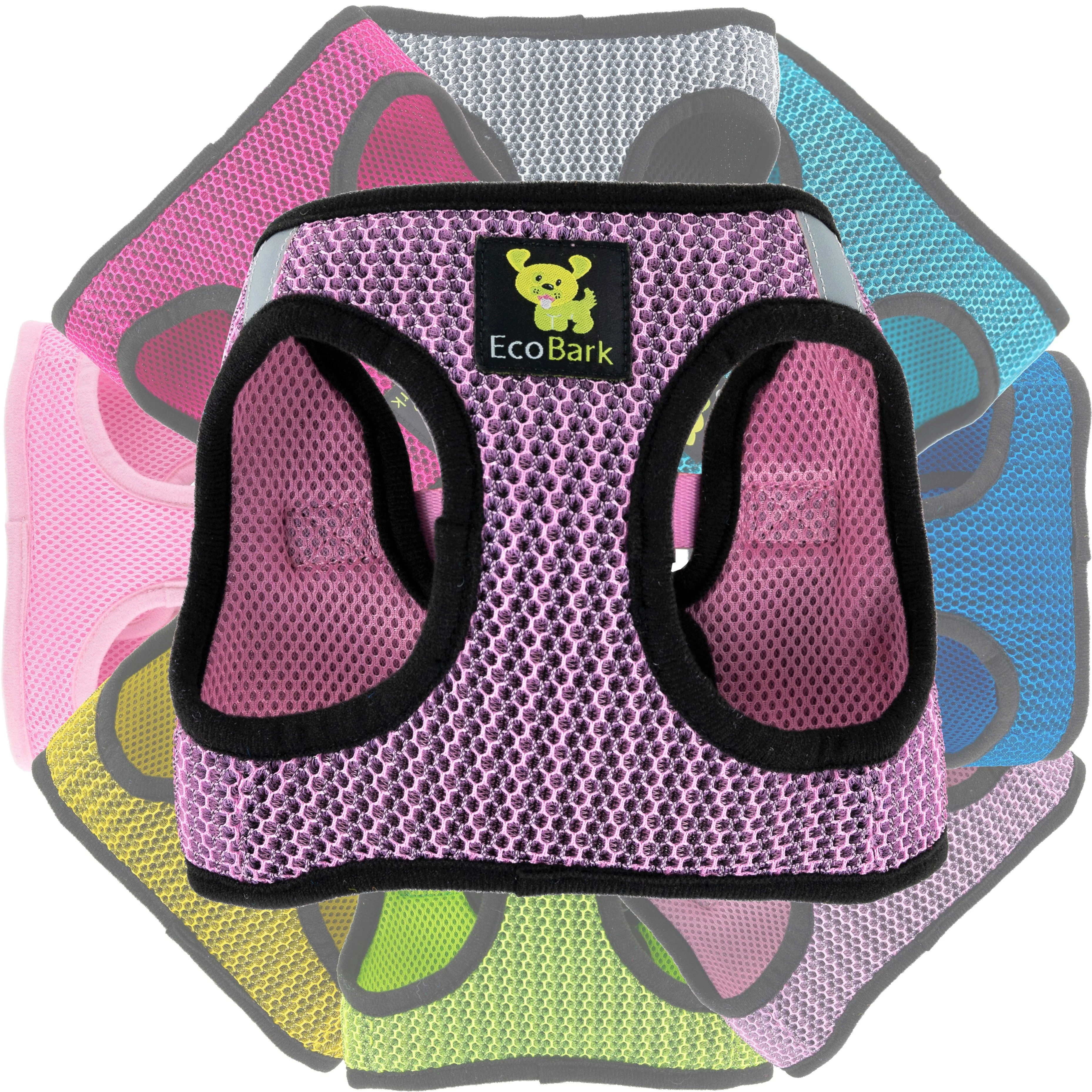 EcoBark Lilac Pink Step In Dog Harness - Reflective Soft Mesh Harness for Teacup, Small Dogs and Puppies - Image 7