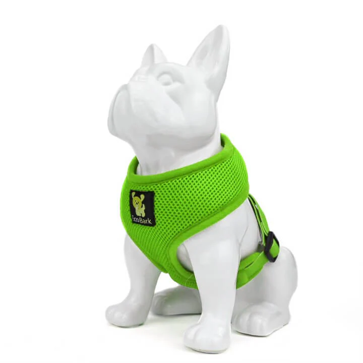 EcoBark Lime Green Dog Harness - Over-the-Head Soft Mesh Dog Vest Halter for Small to Medium Dogs and Puppies - Image 3