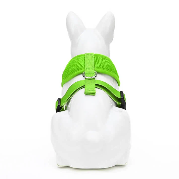 EcoBark Lime Green Dog Harness - Over-the-Head Soft Mesh Dog Vest Halter for Small to Medium Dogs and Puppies - Image 5