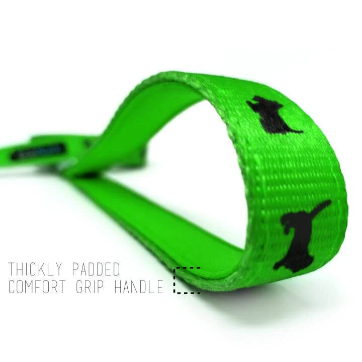 EcoBark Lime Green Dog Leash- Padded Comfort Grip Leash - 4ft, 5ft, and 6ft Dog Leash for Small and Medium Dogs - Image 10