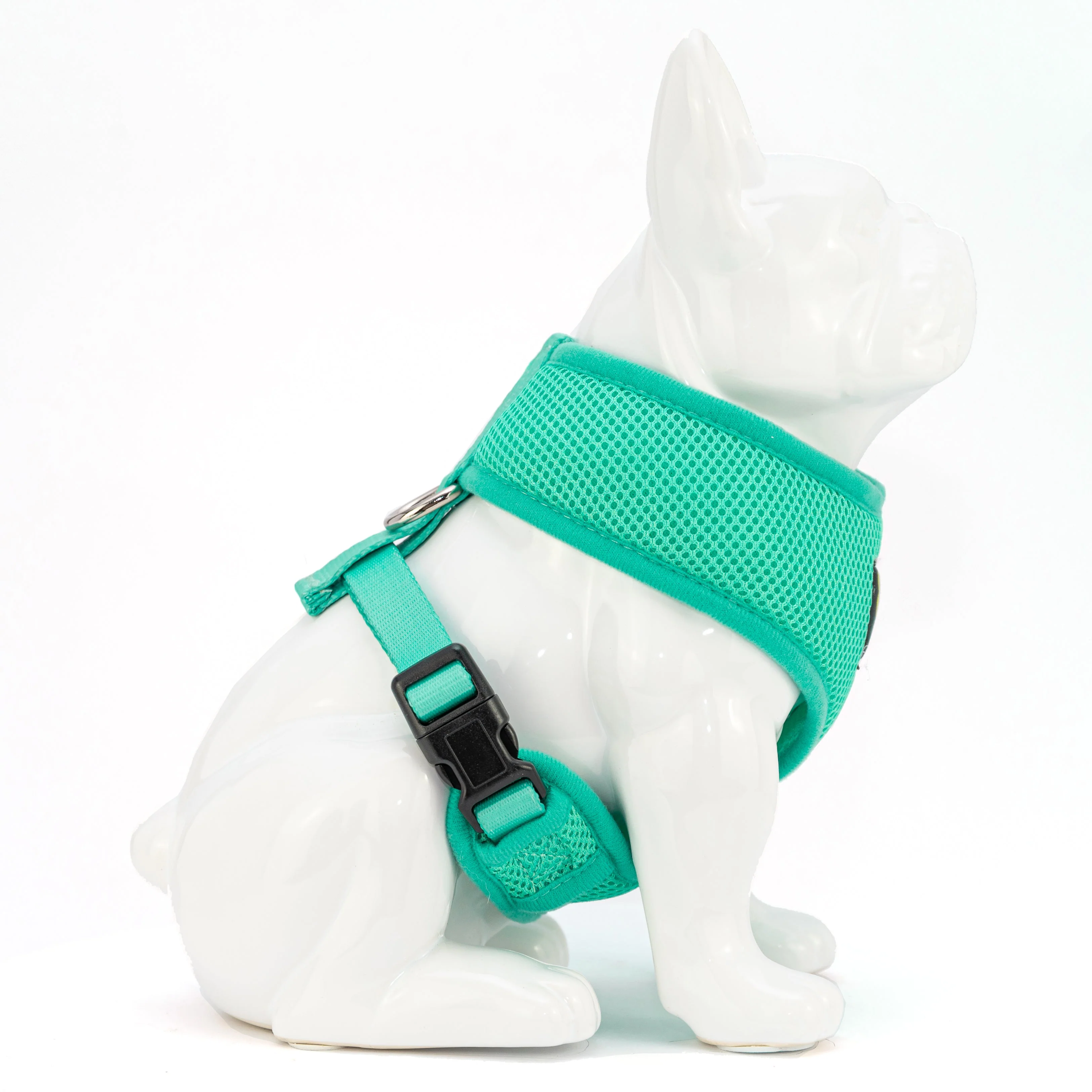 EcoBark Mint Turquoise Dog Harness - Over-the-Head Soft Mesh Vest Halter for Small to Medium Dogs - Image 3