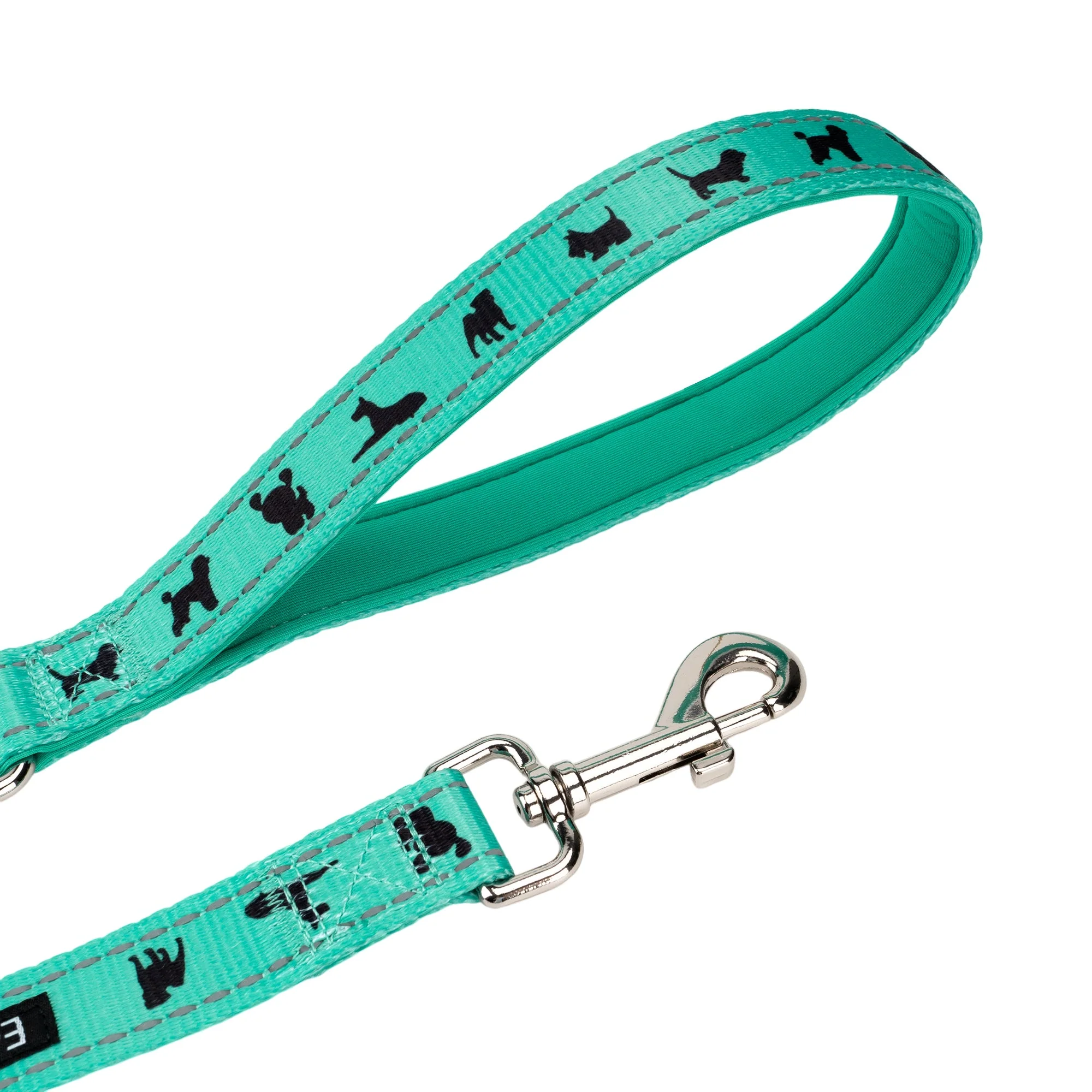 EcoBark Mint Turquoise Dog Leash - Comfort Grip Padded Leash - 4ft, 5ft, and 6ft Dog Leash for Small and Medium Dogs - Image 2