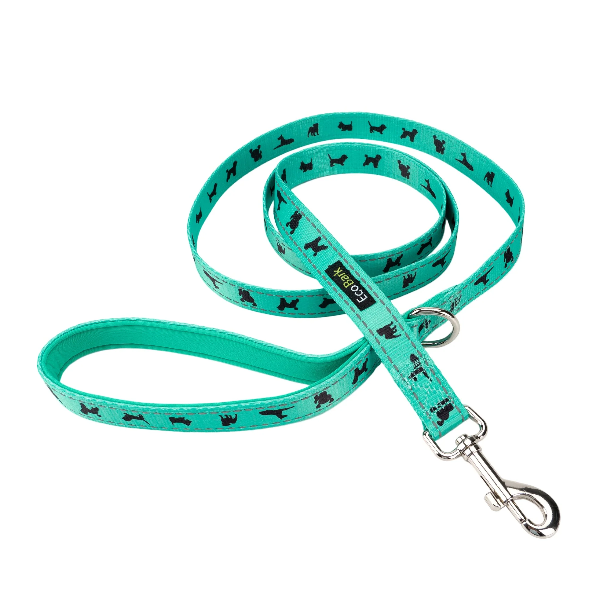 EcoBark Mint Turquoise Dog Leash - Comfort Grip Padded Leash - 4ft, 5ft, and 6ft Dog Leash for Small and Medium Dogs - Image 3