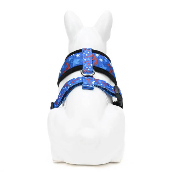 EcoBark Nautical Dog Harness - Over-the-Head Soft Mesh Vest Halter for Small to Medium Dogs - Image 5