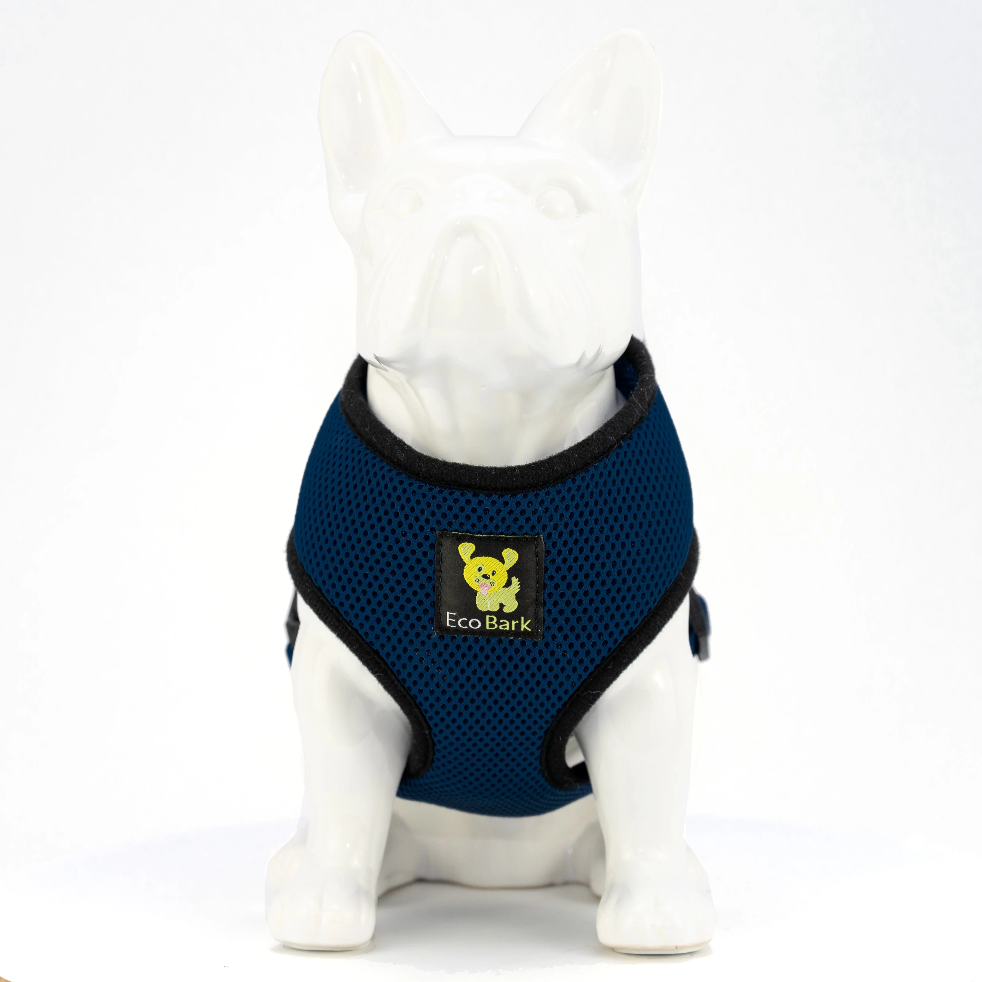 EcoBark Navy Dog Harness - Over-the-Head Soft Mesh Dog Vest Halter for Small to Medium Dogs and Puppies - Image 2
