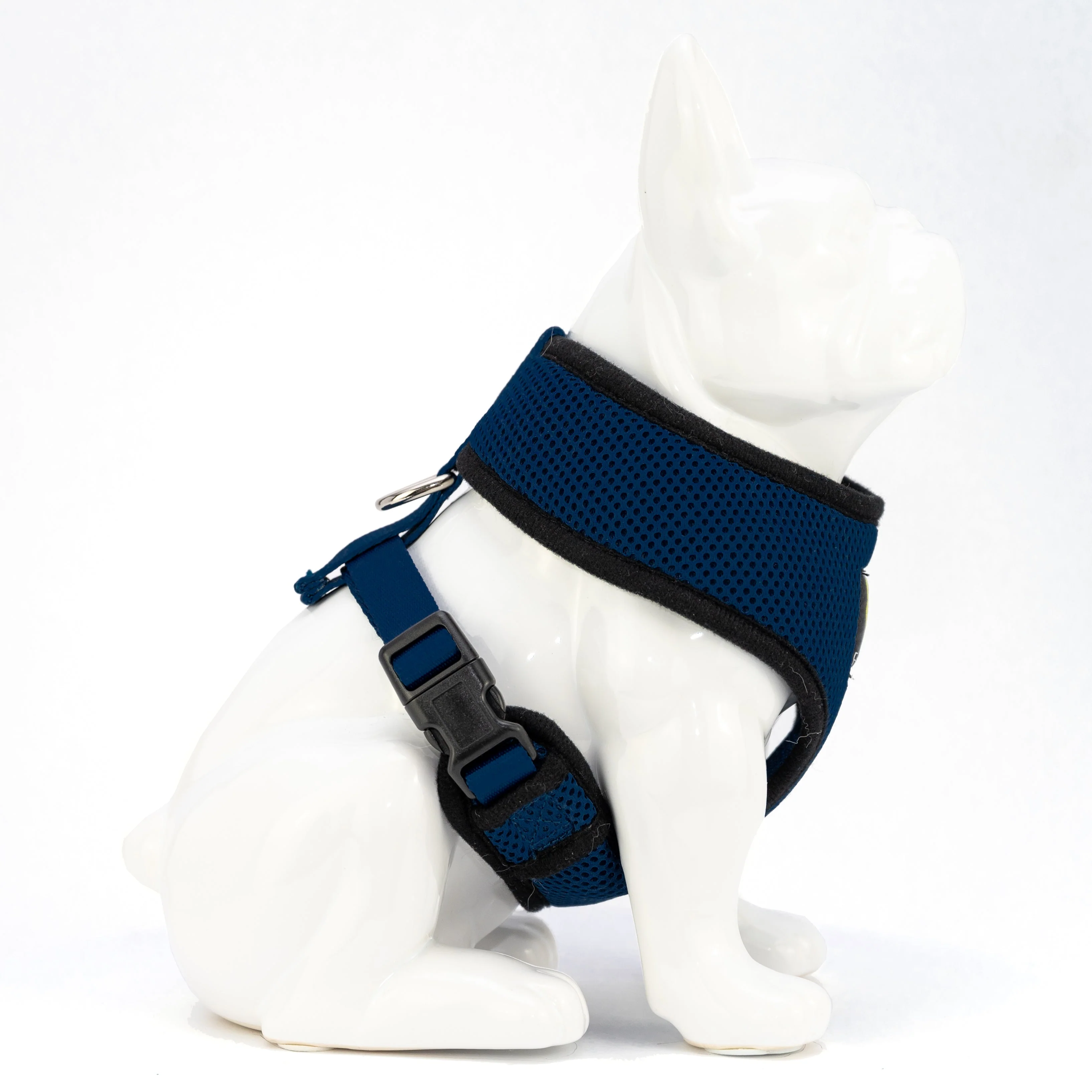 EcoBark Navy Dog Harness - Over-the-Head Soft Mesh Dog Vest Halter for Small to Medium Dogs and Puppies - Image 3