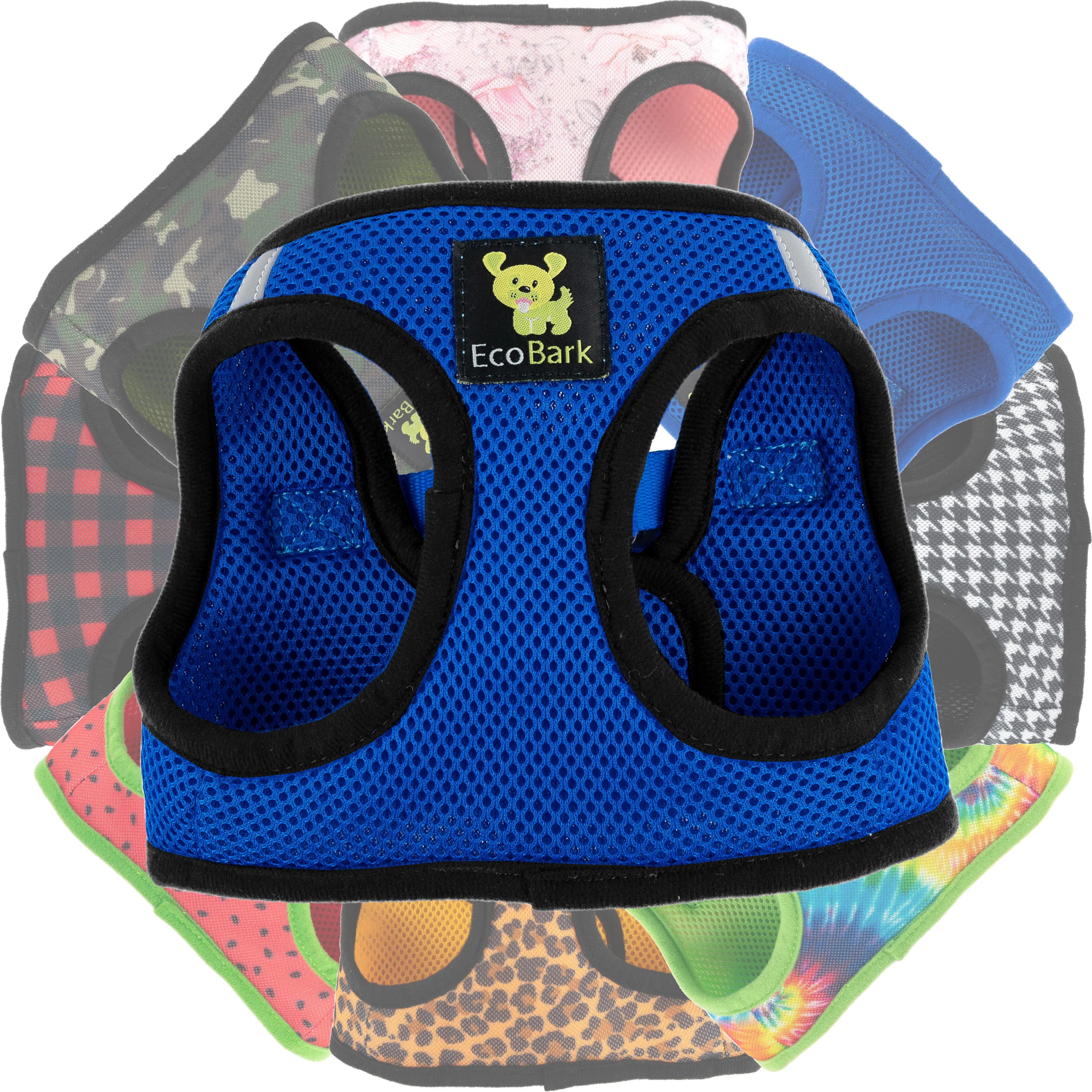 EcoBark Royal Blue Step In Dog Harness - Rapid Fastener Reflective Soft Mesh Vest Halter for XXXS to Small Dogs and Puppies - Image 7