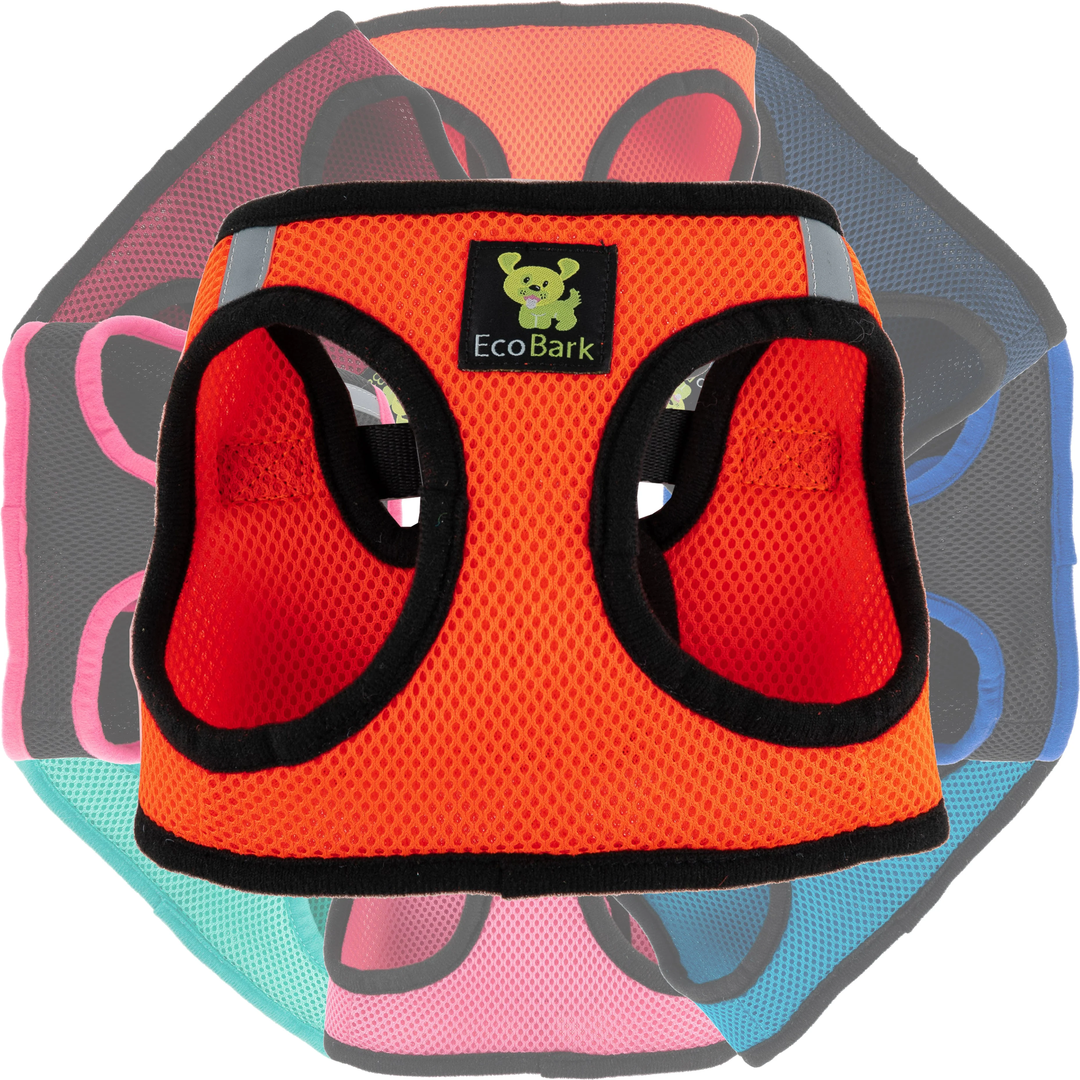 EcoBark Safety Orange Step In Dog Harness -Rapid Fastner Reflective Soft Mesh Vest Halter for Puppies and XXXS to Small Dogs - Image 8