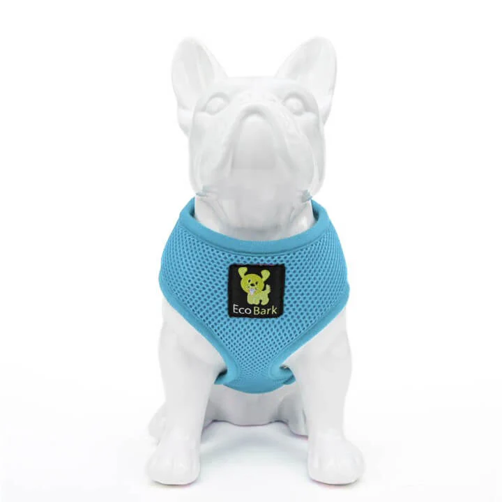 EcoBark Sky Blue Dog Harness - Over-the-Head Soft Mesh Dog Vest Halter for Small to Medium Dogs and Puppies - Image 2