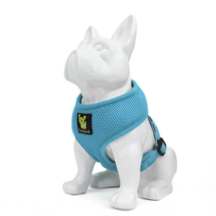 EcoBark Sky Blue Dog Harness - Over-the-Head Soft Mesh Dog Vest Halter for Small to Medium Dogs and Puppies - Image 3