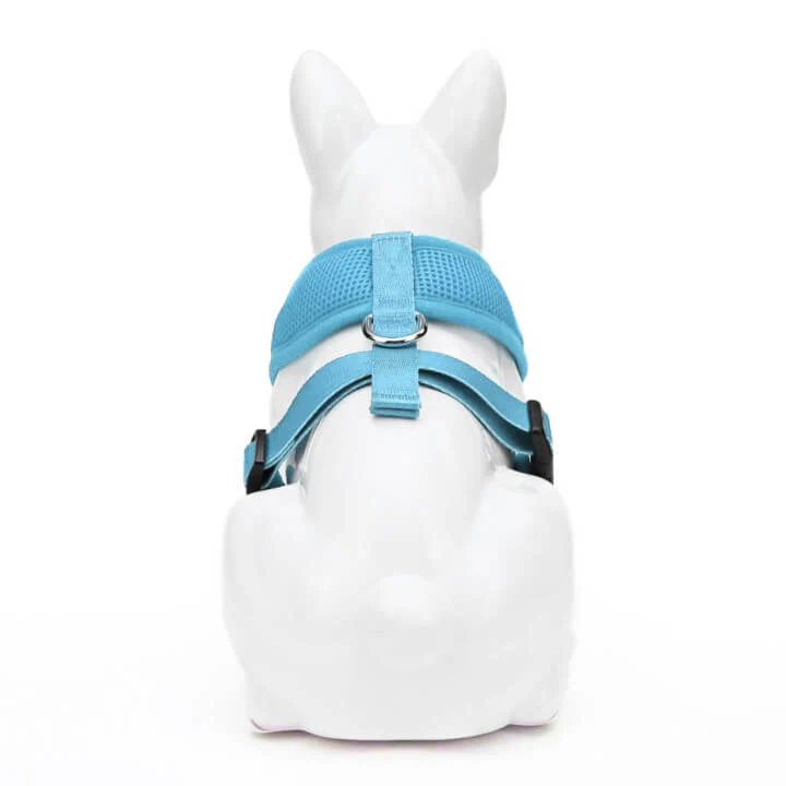 EcoBark Sky Blue Dog Harness - Over-the-Head Soft Mesh Dog Vest Halter for Small to Medium Dogs and Puppies - Image 4