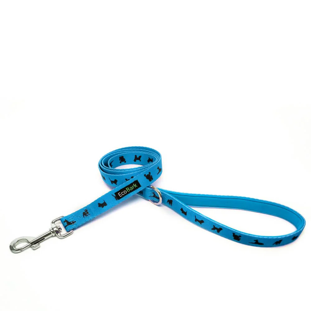EcoBark Sky Blue Dog Leash- Padded Comfort Grip Padded Leash Dog Pattern - 4 Foot, 5 Foot, 6 Foot Leash for Small and Medium Dogs - Image 5